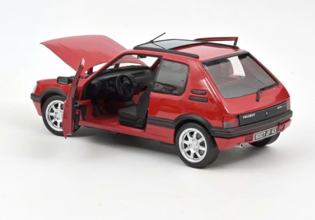 Peugeot 205 GTi 1.9 PTS Rims 1991 Rood 1/18 NOREV ref 184848, Verzenden, Nieuw, Auto, Norev