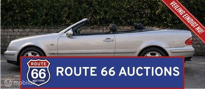 Mercedes-Benz CLK 320 Cabriolet | 1999 | Route 66 Auctions, Auto's, Overige carrosserieën, Zwart, Mercedes-Benz, Bedrijf