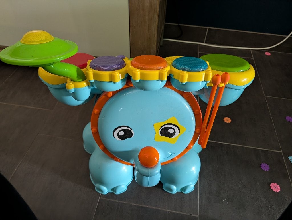 Vtech drumstel, Kinderen en Baby's, Ophalen, Zo goed als nieuw, 6 maanden tot 2 jaar