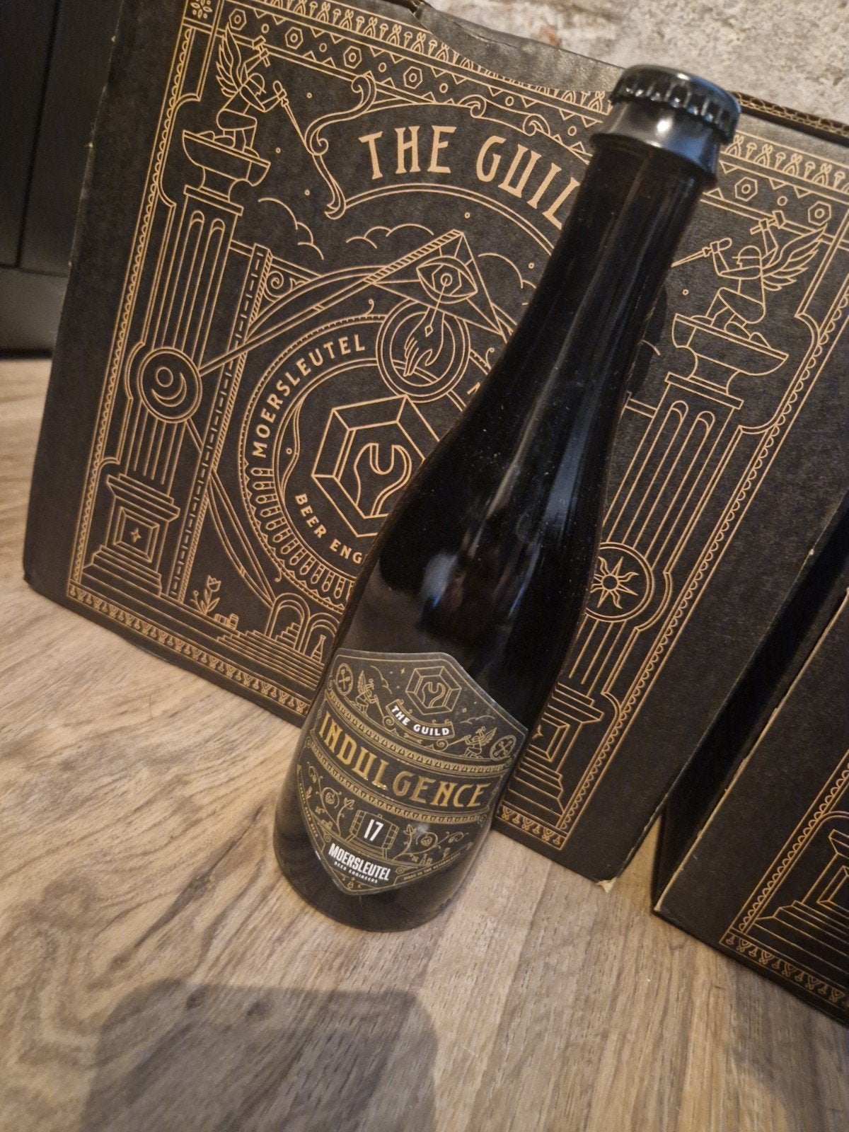 Moersleutel The Guild Indulgence 17 bierfles, Verzamelen, Biermerken, Ophalen of Verzenden, Nieuw, Flesje(s), Overige merken