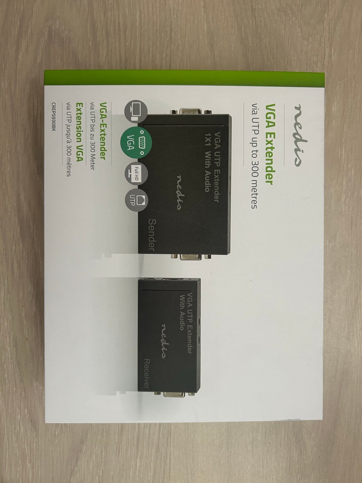 Nedis VGA UTP Extender 1x1 - Nieuw in doos, Ophalen, Nieuw
