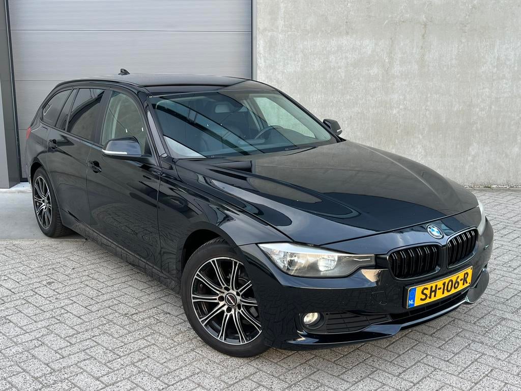 Zwarte BMW 3-Serie 318D 2.0 Touring 200PK/NieuweAPK/Leer/AC!, 745 kg, 1995 cc, Zwart, Leder