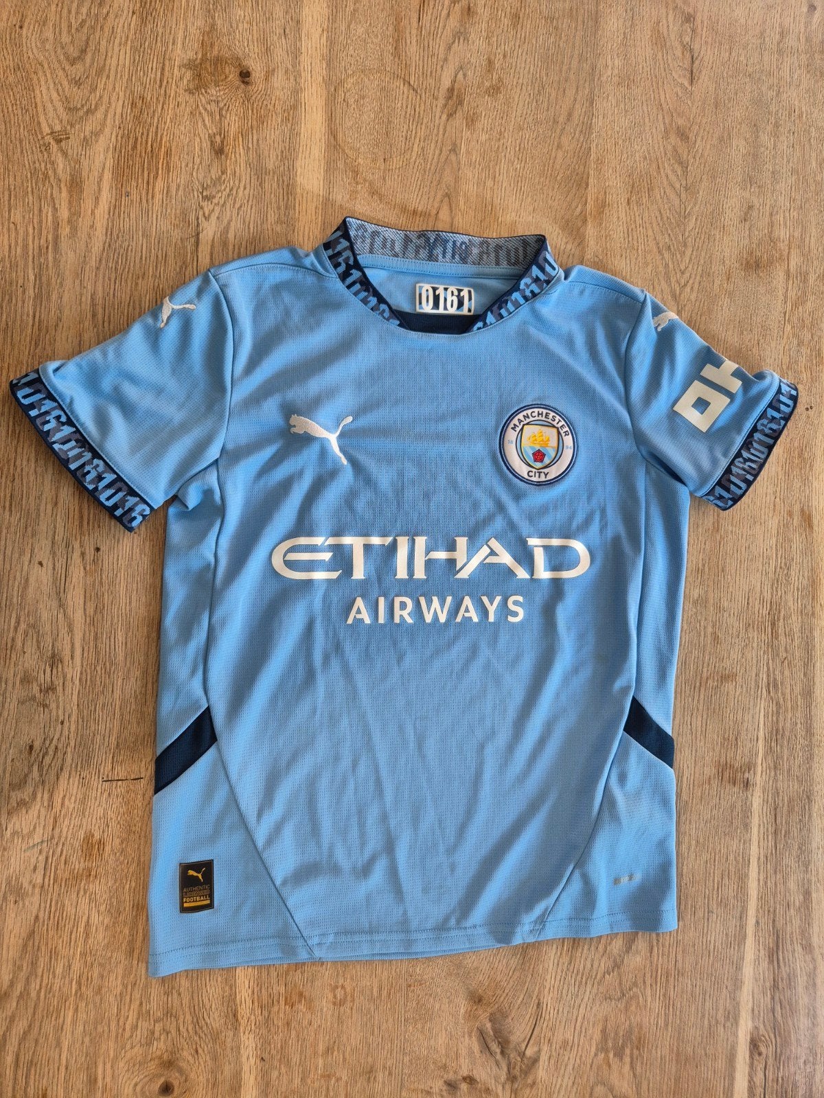 Manchester city shirt, Sport en Fitness, Voetbal, Maat XS of kleiner, Ophalen of Verzenden, Zo goed als nieuw, Shirt