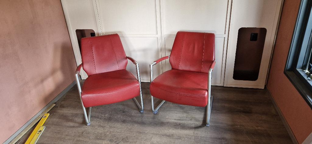 Twee Henders&Hazel stoelen., Ophalen, Twee, Zo goed als nieuw, Leer