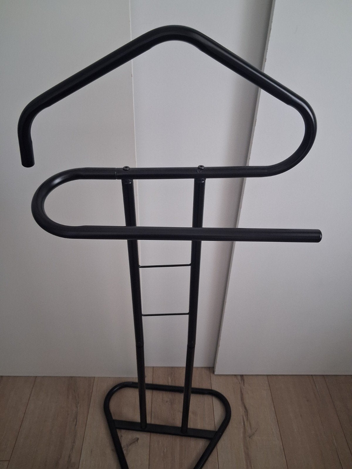 Zwarte metalen dressboy - Kledingrek, Ophalen, 100 tot 150 cm, Overige typen, Zo goed als nieuw