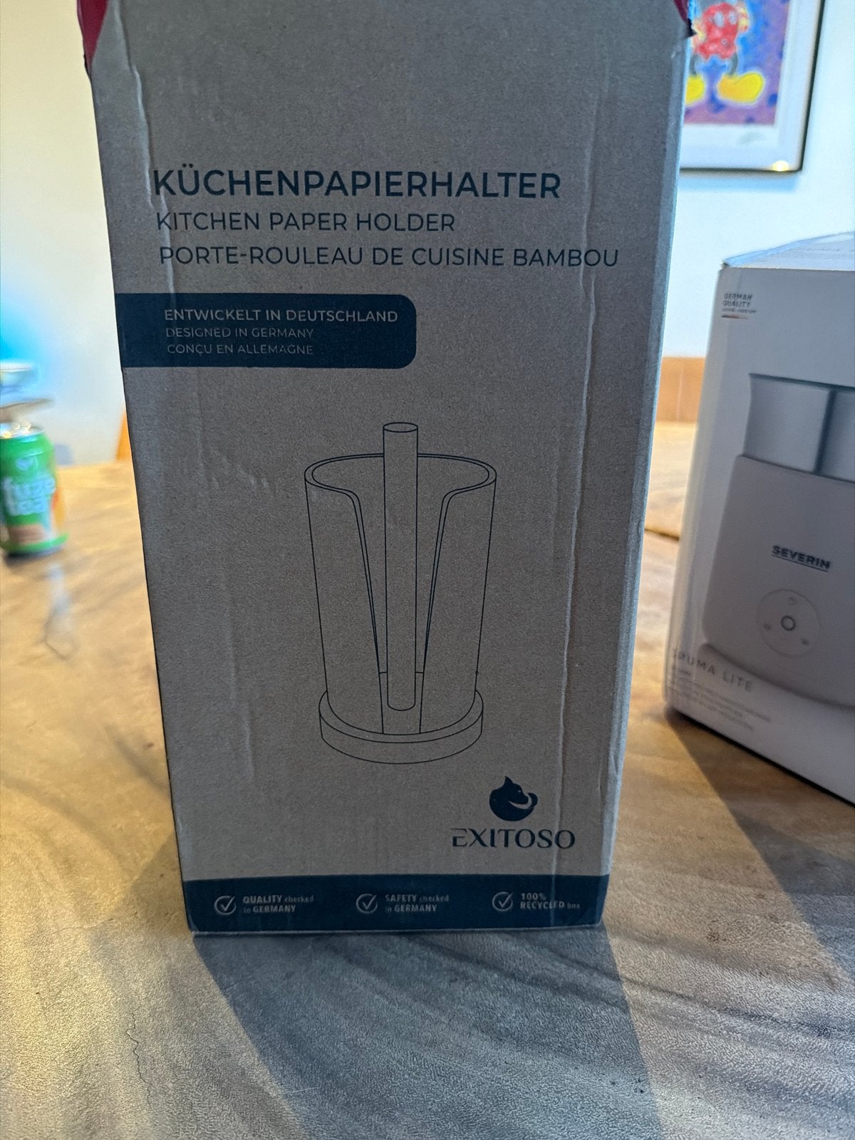 Exitoso Bamboe Keukenrolhouder - Nieuw in doos, Huis en Inrichting, Keuken | Keukenbenodigdheden, Overige typen, Hout, Nieuw, Ophalen of Verzenden