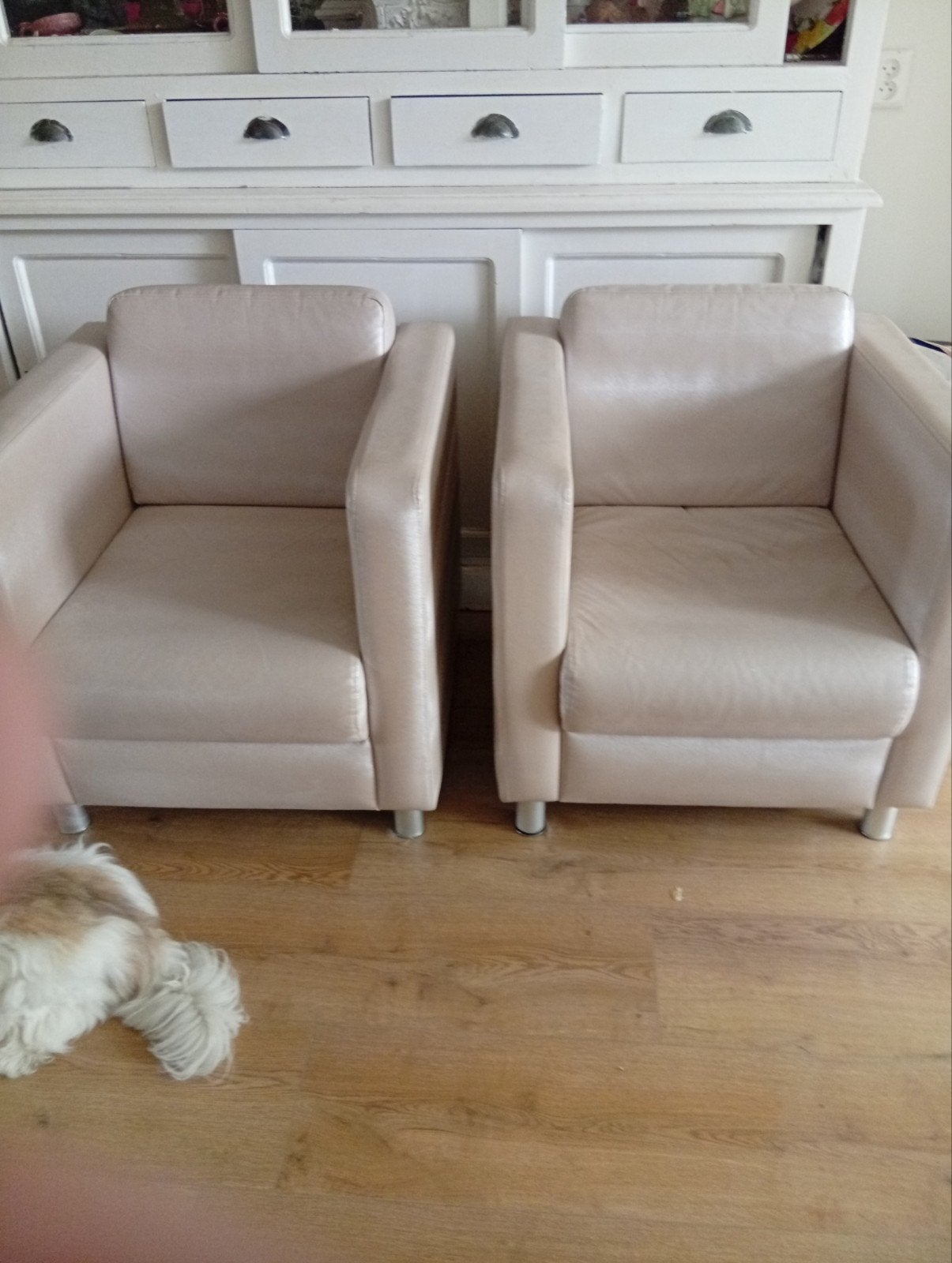 Set van 2 comfortabele fauteuils, in perfekte staat, Ophalen, Modern, Comfortabel, Gebruikt, Minder dan 75 cm
