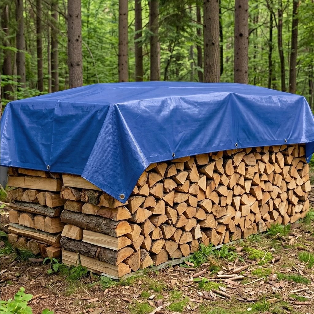 Zwaar waterdicht zeil 3 x 4 m Blauw - Polyethyleen, Doe-het-zelf en Verbouw, Zeil en Folie, Ophalen of Verzenden, Nieuw, 10 tot 15 m²
