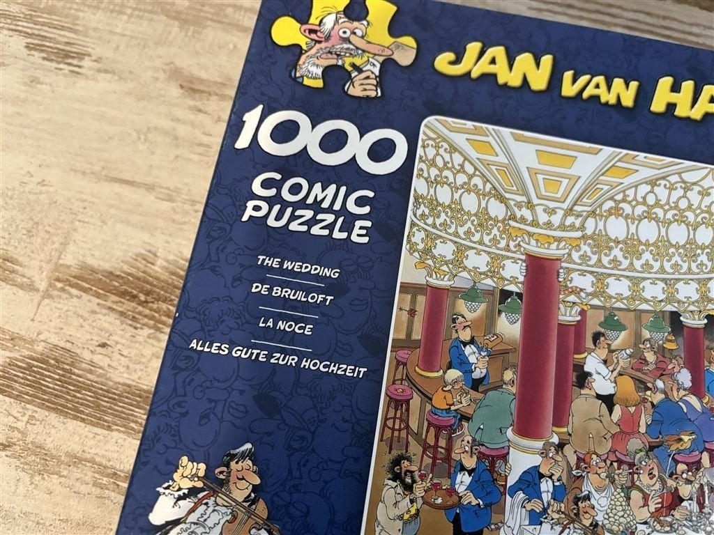 Jan van Haasteren - de bruiloft - 1000 stuks - s2072, Verzenden, 500 t/m 1500 stukjes, Zo goed als nieuw