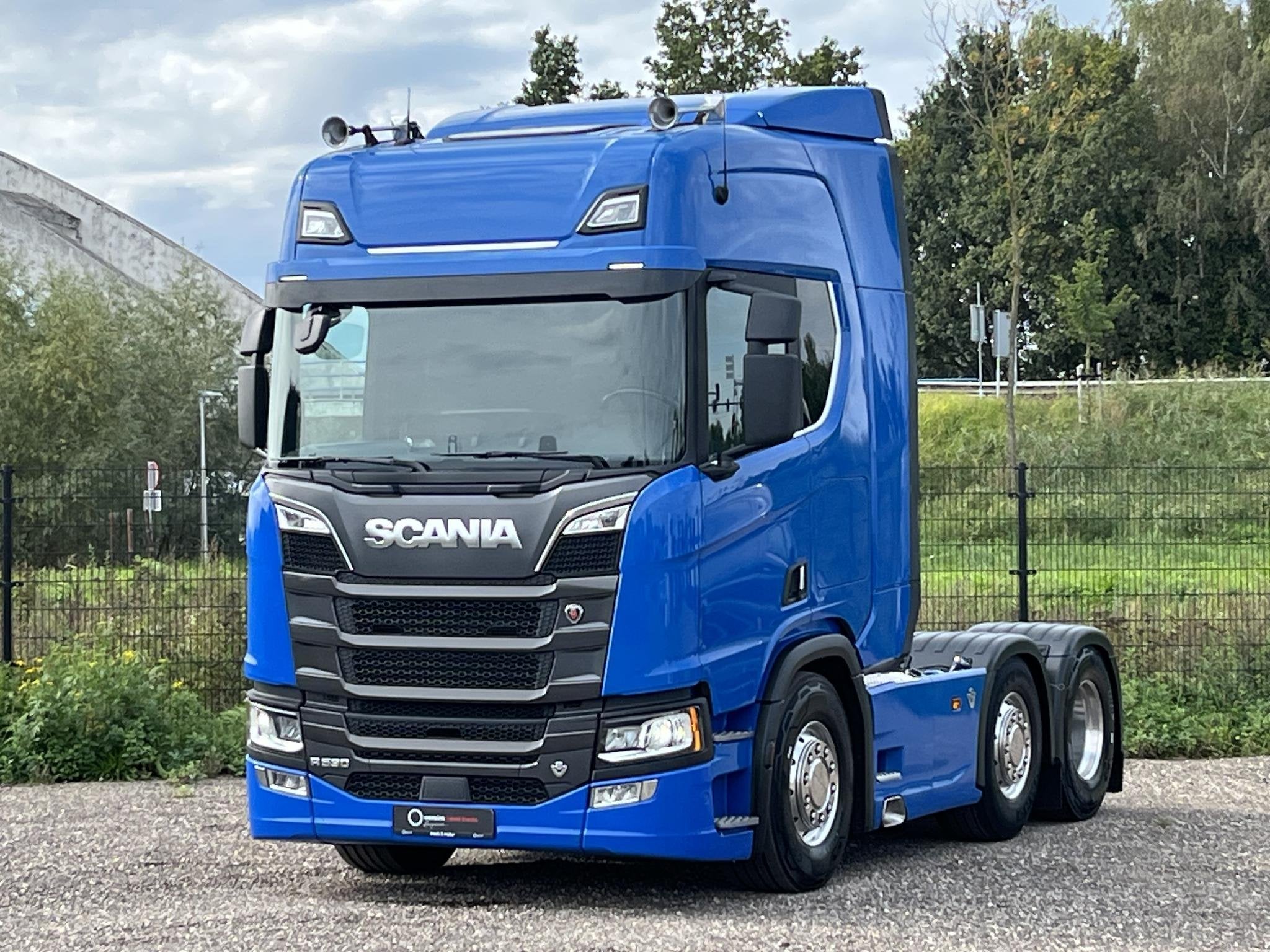 Scania R590 V8 6x2/4 | Retarder | Alcoa's | Parking Clima |, Automaat, Stof, Scania, Blauw