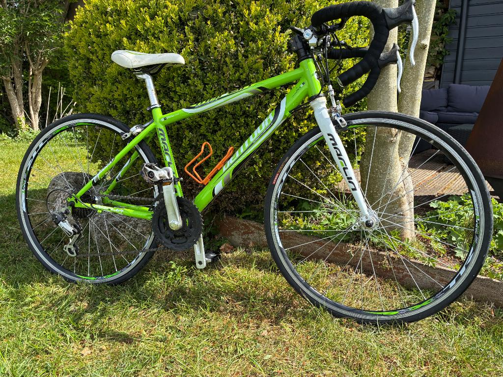 Marlin Ventoux kinderracefiets, Fietsen en Brommers, Fietsen | Racefietsen, Gebruikt, Staal, Velgrem, Minder dan 49 cm