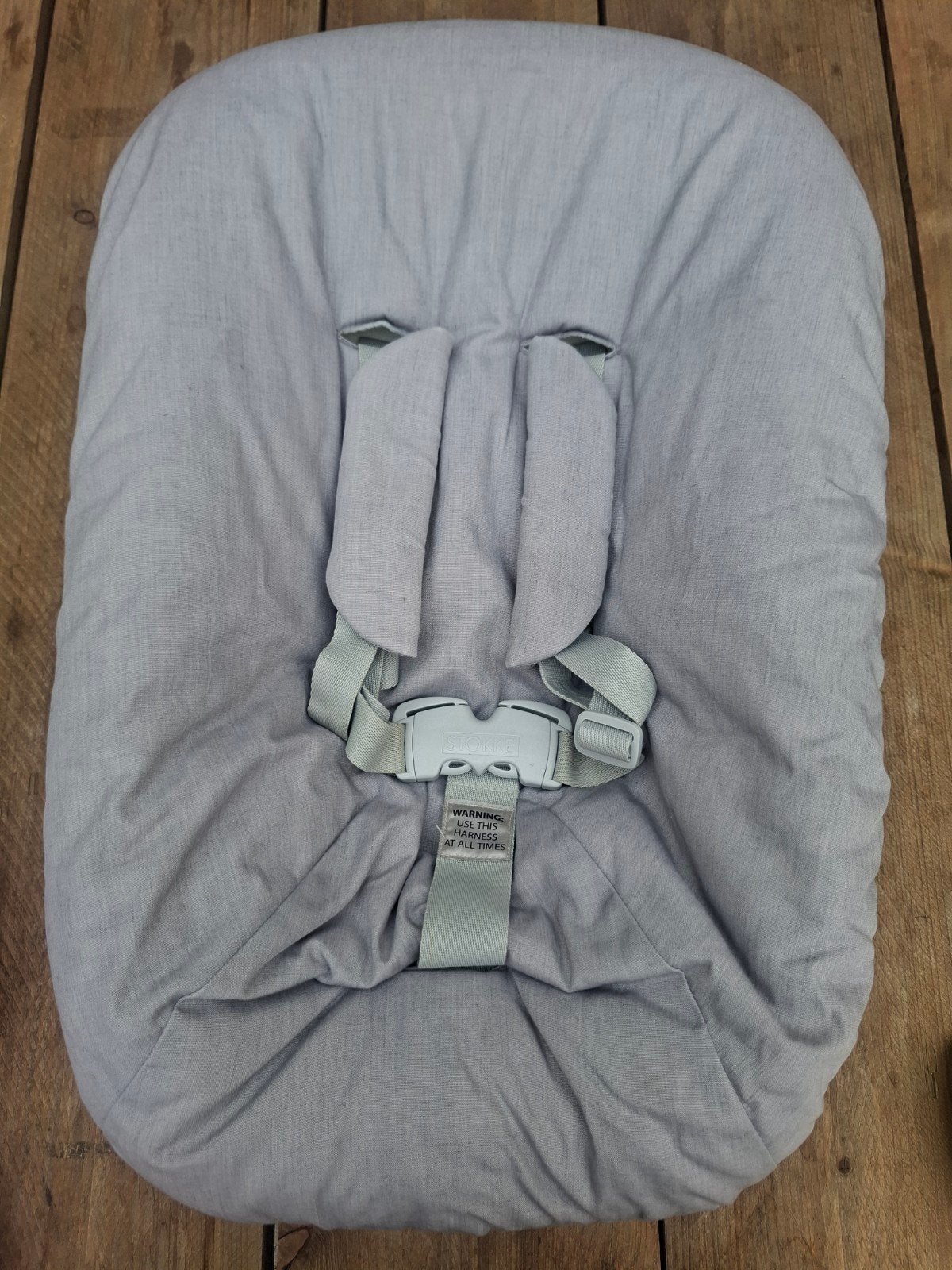 Stokke Tripp Trapp Newborn Set met grijze hoes, Ophalen, Gebruikt, Overige typen, Gordel(s)