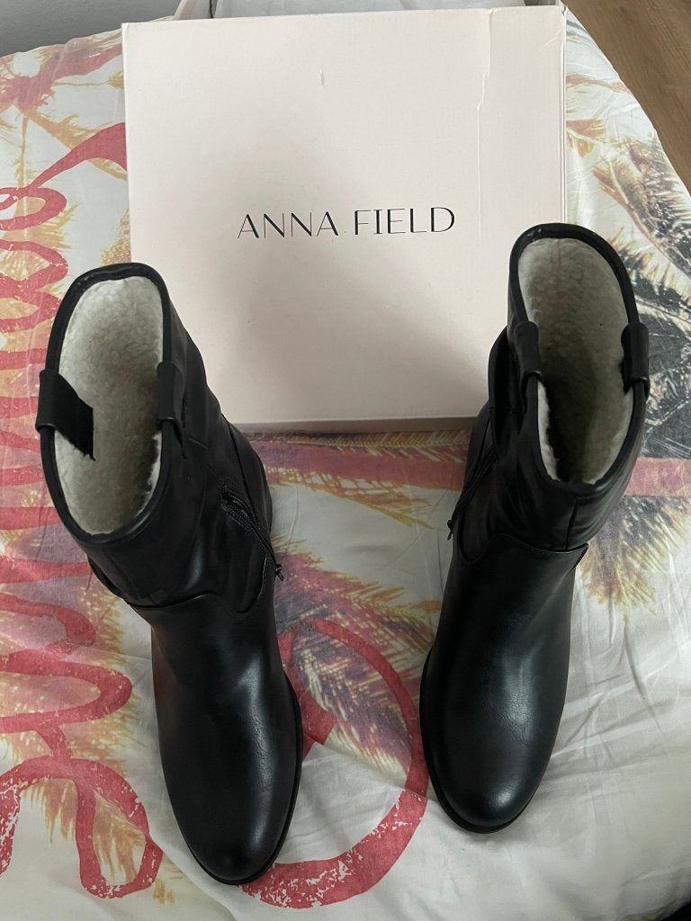 Anna Field WINTER BOOT - Lage laarzen - black, Anna Field, Zwart, Lage of Enkellaarzen, Nieuw