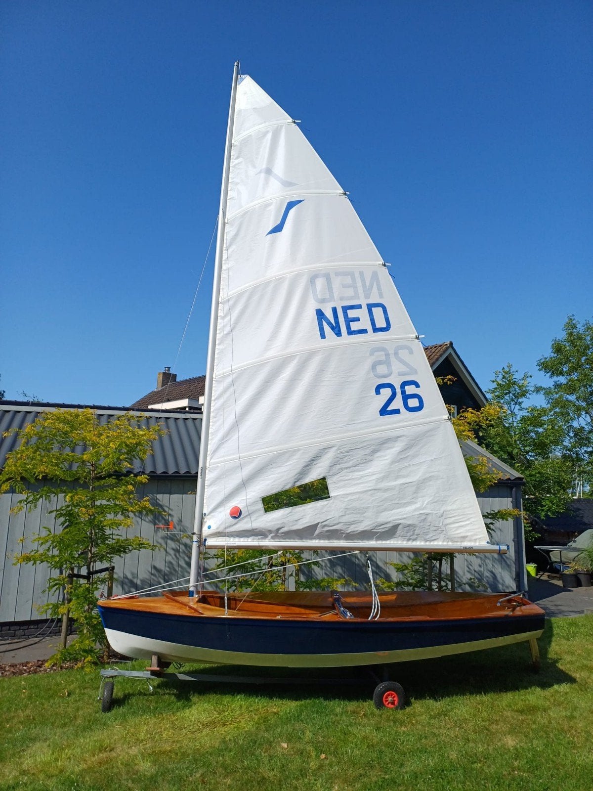 Open houten zeilboot SOLO, Ophalen, Gebruikt, 3 tot 6 meter, Minder dan 15 m²