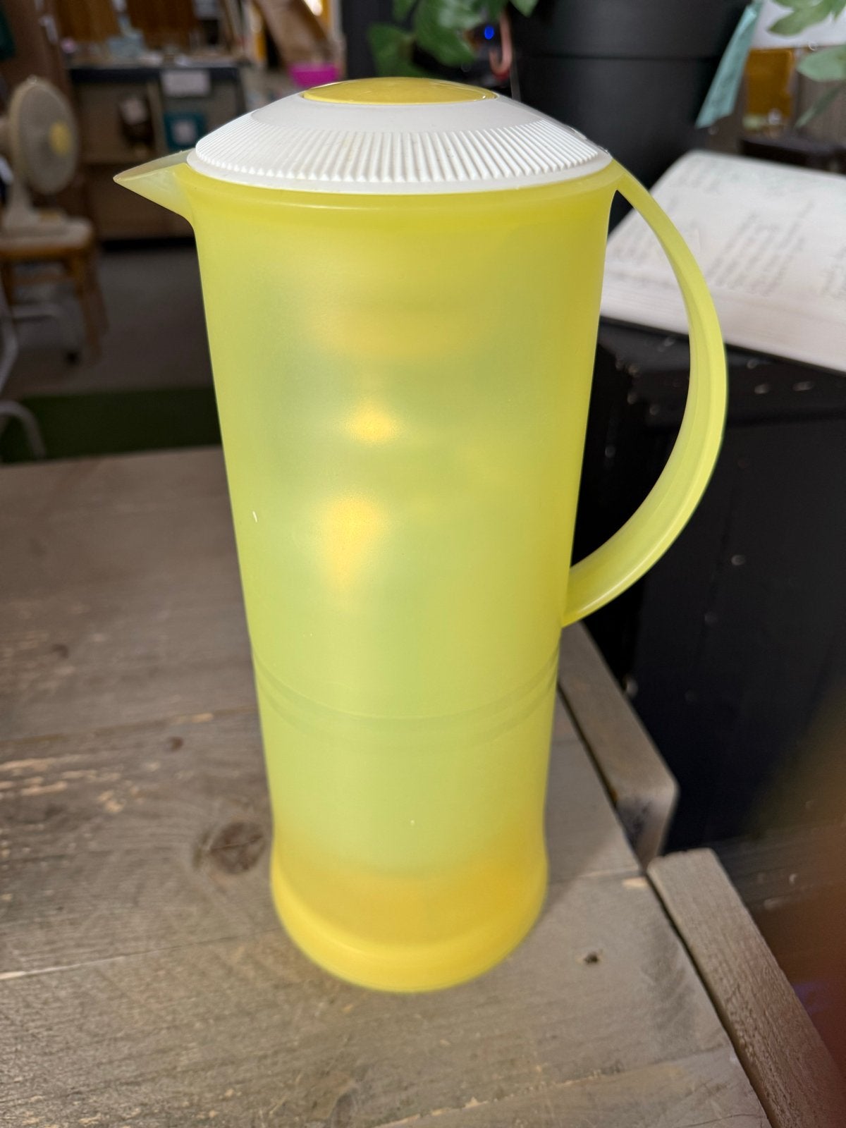 Tupperware thermoskan - Geel, Gebruikt, Geel, Beker of Kan, Ophalen of Verzenden