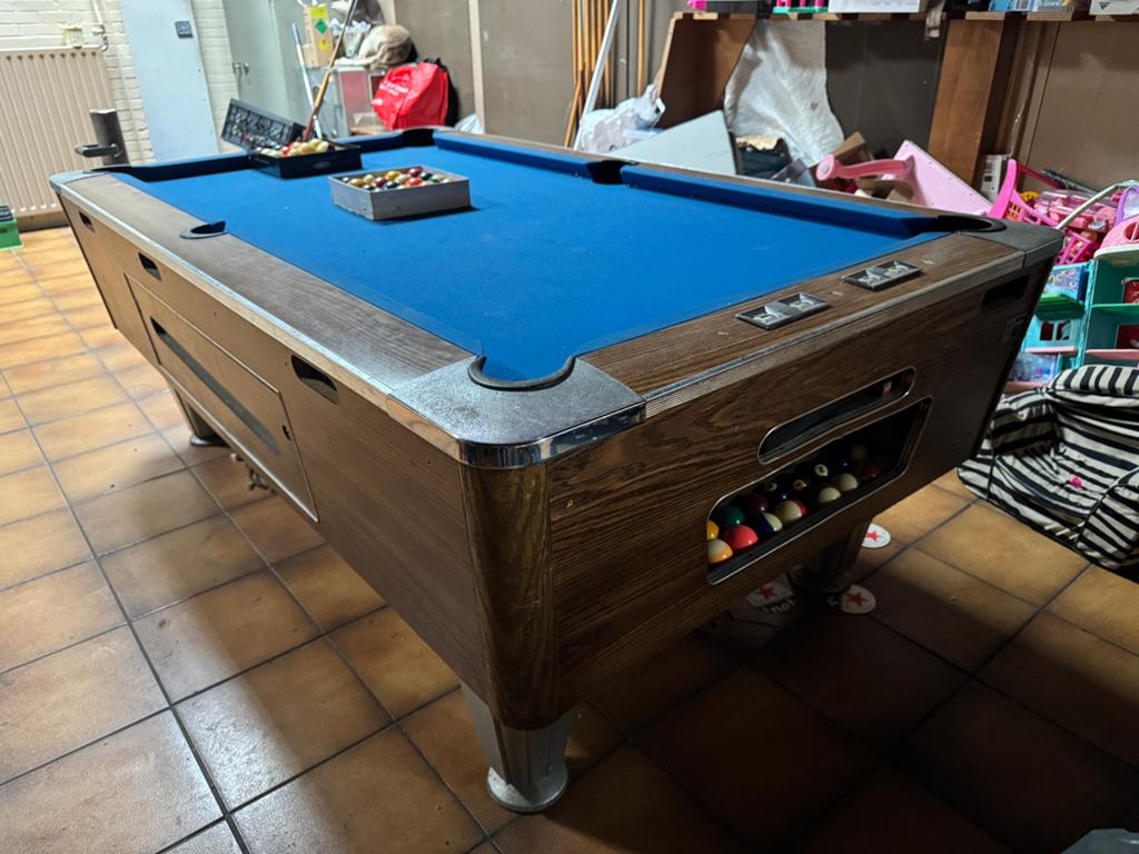 Mooie 7ft pool tafel van Fischer USA met betaalde uitgifte, Ophalen, Gebruikt, Pooltafel