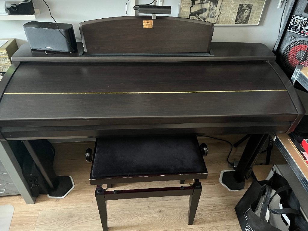 Te koop Yamaha Clavinova CVP407., Ophalen, Bruin, Digitaal, Zo goed als nieuw