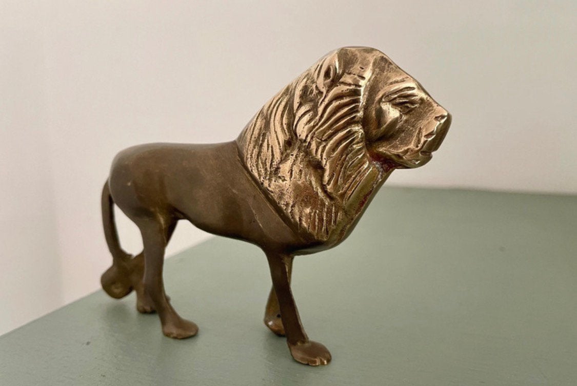Bronzen leeuw, Antiek en Kunst, Ophalen of Verzenden
