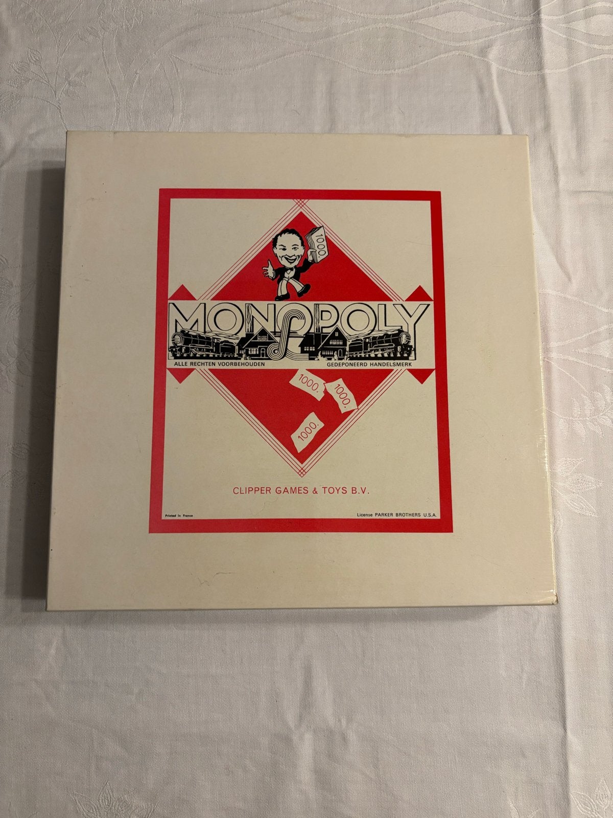 Vintage Monopoly bordspel - Clipper Games & Toys B.V., Drie of vier spelers, Ophalen of Verzenden, Gebruikt