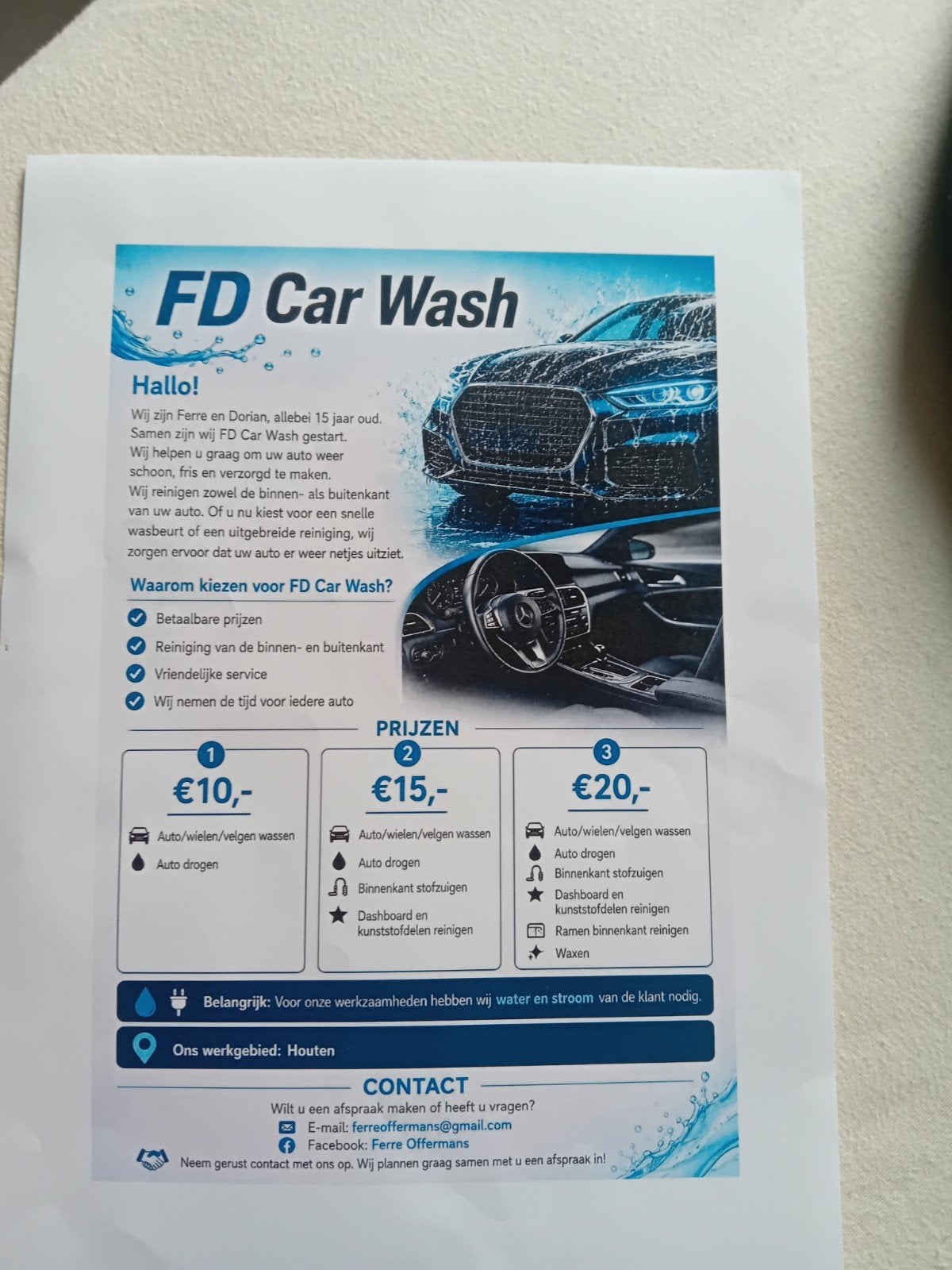 FD Car Wasch, Ophalen