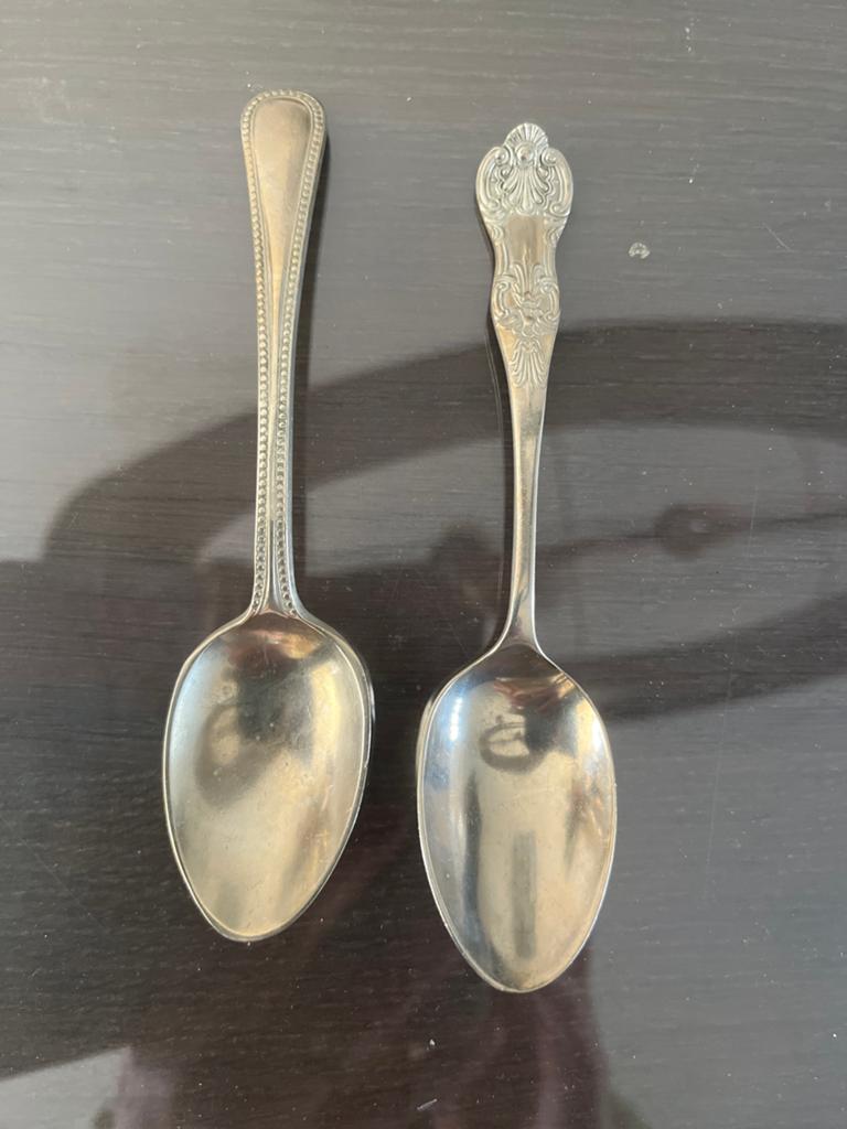 Vintage verzilverde lepels - Pelican Silver & Nevada Silver, Ophalen of Verzenden