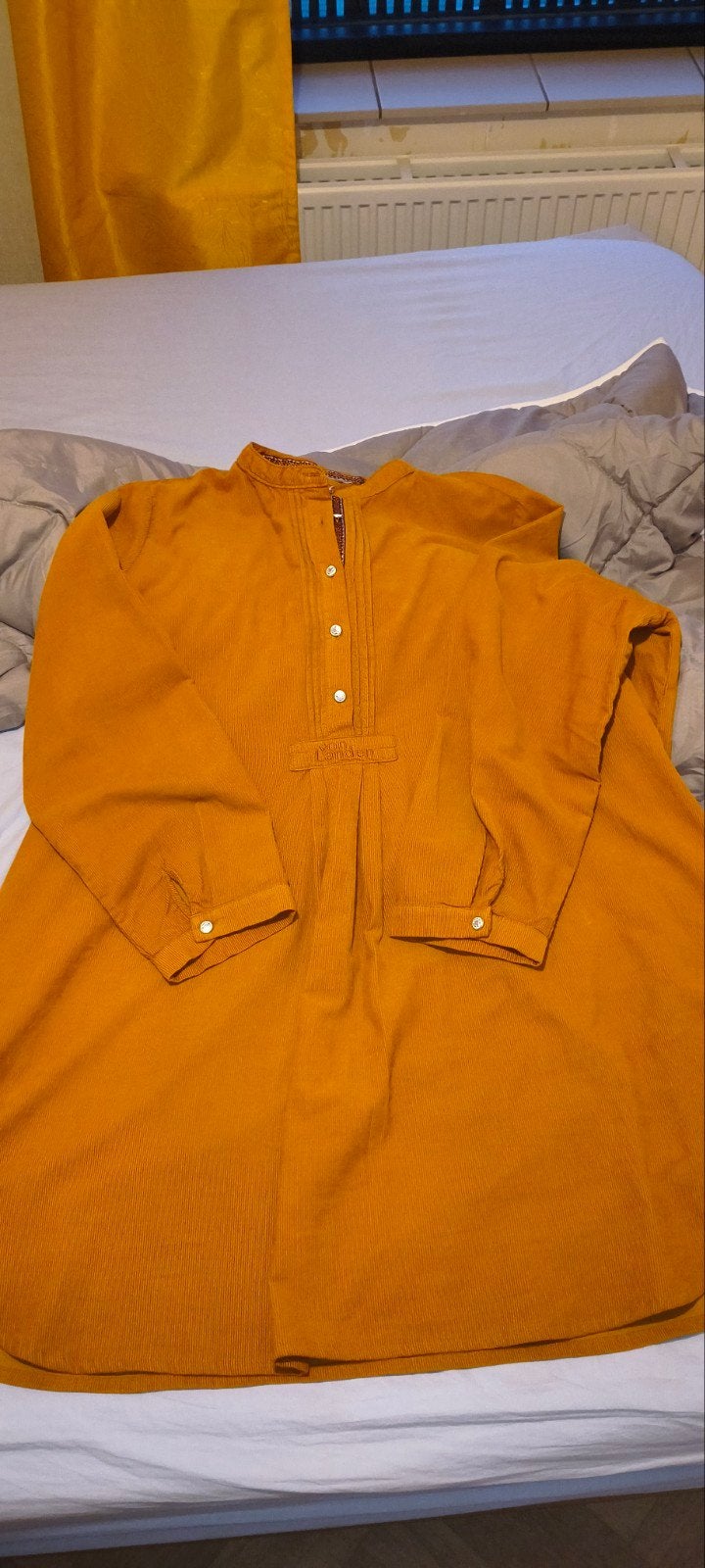 Corduroy jurk oranje maat 54, Ophalen of Verzenden, Zo goed als nieuw, Maat 46/48 (XL) of groter, Zwart