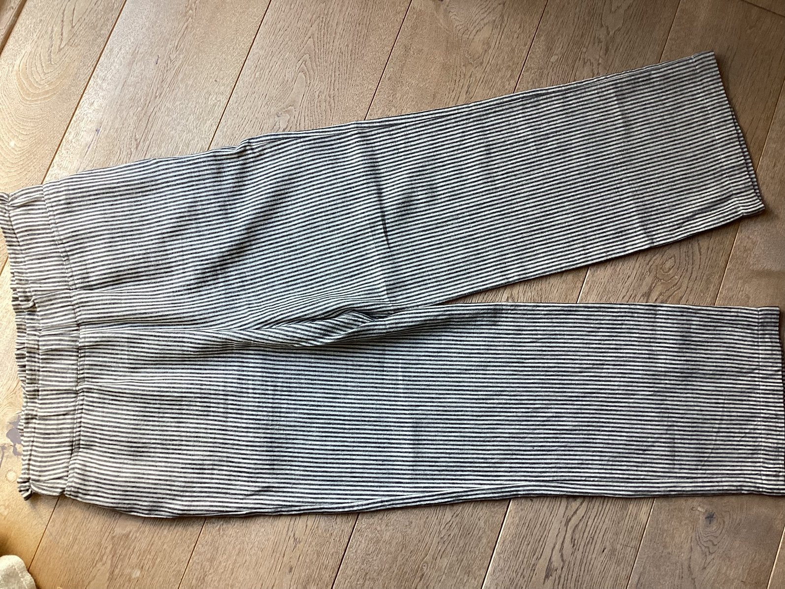 By-Bar gestreepte broek L, Verzenden, Maat 42/44 (L), Nieuw, Grijs