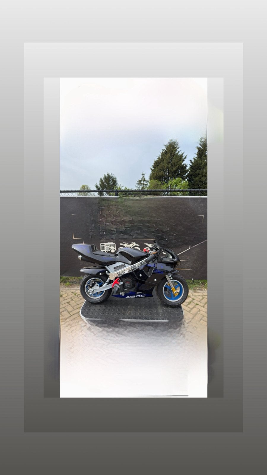 49cc pitbike, Fietsen en Brommers, Ophalen, 49 cc, Schijfrem, Pitbike
