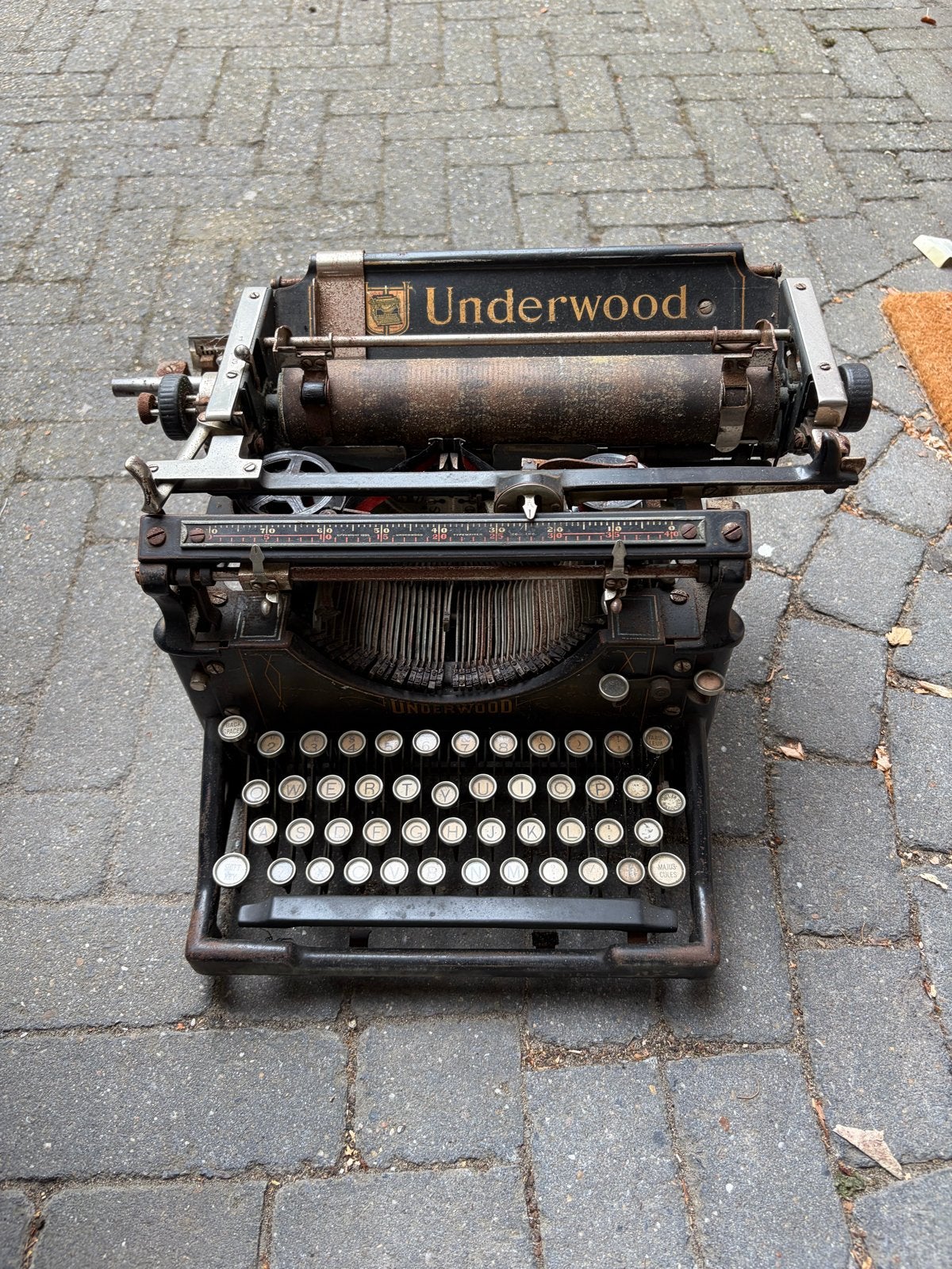Antieke Underwood typemachine, Diversen, Typemachines, Ophalen, Gebruikt