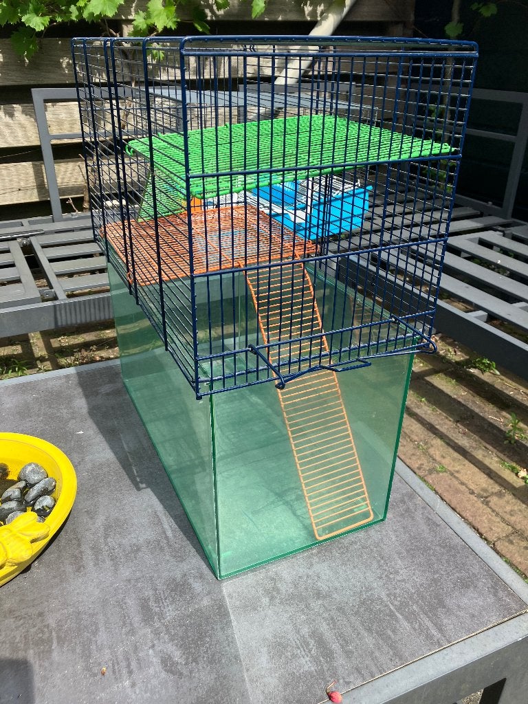 Kooi hamster of ander knaagdier (muis of ratje), Dieren en Toebehoren, Knaagdieren en Konijnen | Hokken en Kooien, Kooi, Minder dan 75 cm