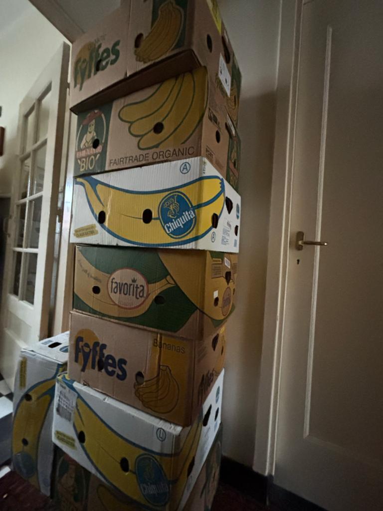 Heel veel bananendozen voor verhuizing, Ophalen, 40 tot 60 cm, 50 tot 75 cm, 35 tot 50 cm