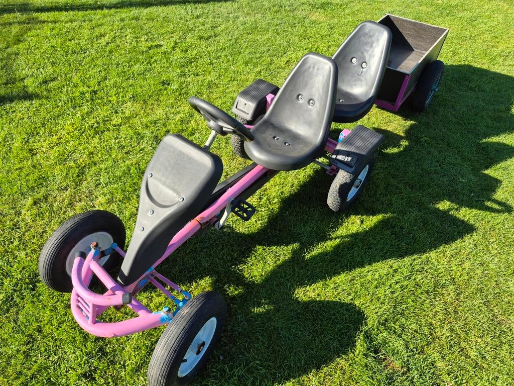 Mammoet duozit skelter met kar, Kinderen en Baby's, Speelgoed | Buiten | Skelters, Ophalen, Gebruikt, Mammoet, Duozit