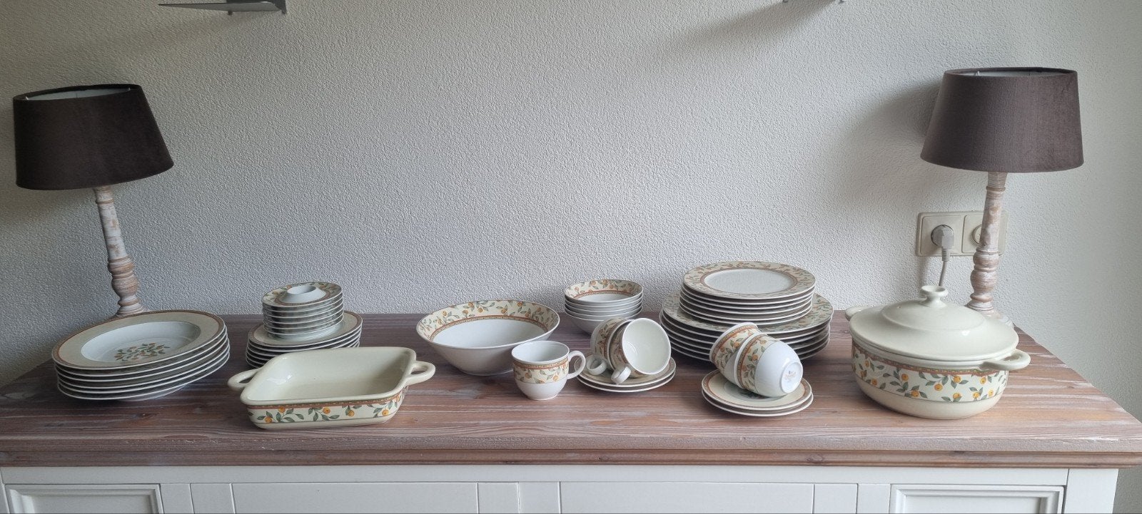 6 delig koffie tijd servies, Ophalen