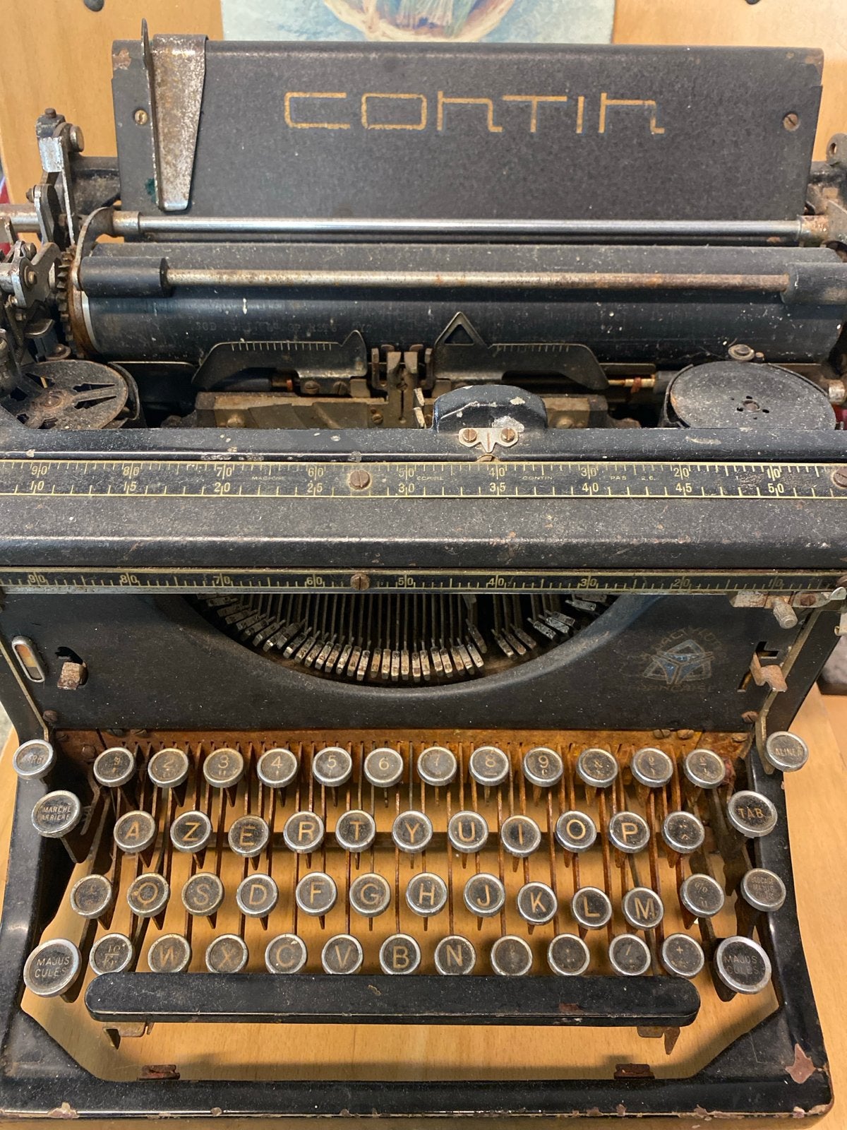 Vintage typemachine, Ophalen