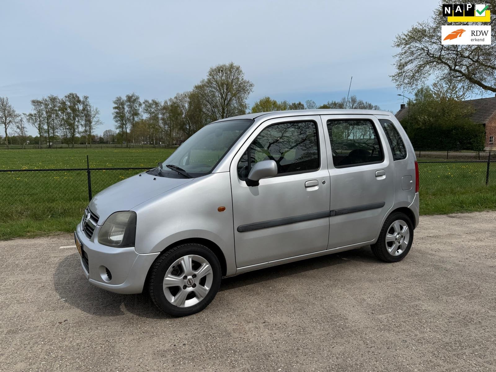 Opel Agila 1.2-16V Maxx, Hoge instap, Airco, nwe APK, NAP, Auto's, Voorwielaandrijving, Elektrische ramen, Origineel Nederlands