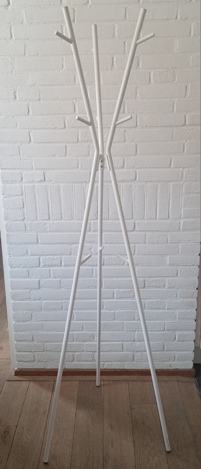 IKEA EKRAR Staande Kapstok - Wit, 169 cm, Ophalen, Gebruikt, Metaal, Staande kapstok