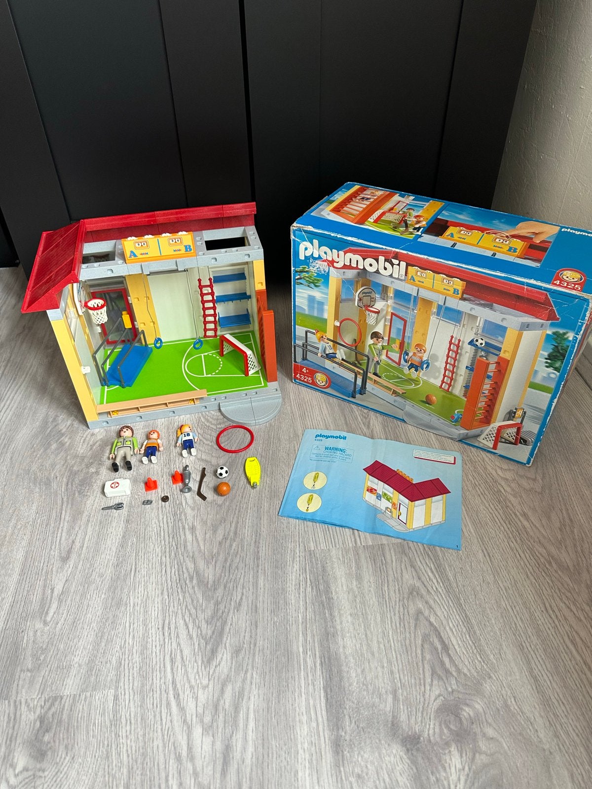 Playmobil - Gymzaal - Set 4325 - Incompleet, Kinderen en Baby's, Speelgoed | Playmobil, Ophalen of Verzenden, Gebruikt