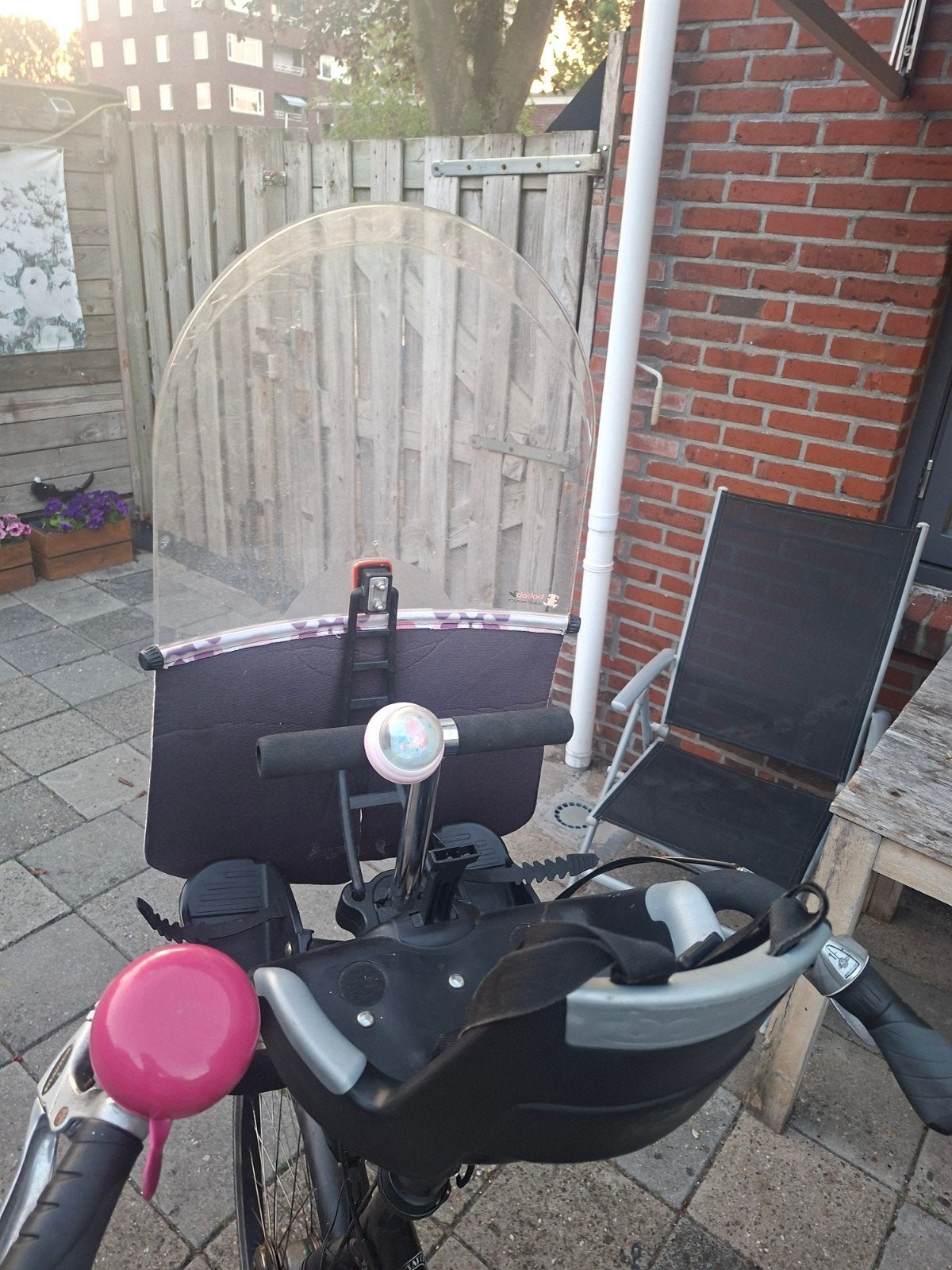 moeder stuur inclusief zitje en scherm, 0 t/m 18 kg, Bobike voorzitje, Voorzitje, Ophalen of Verzenden