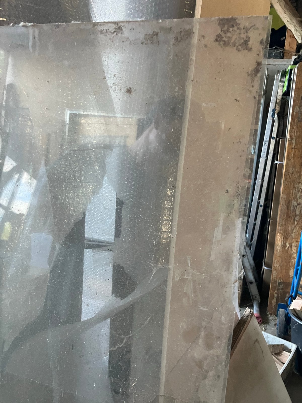 Vlak glas, Gebruikt, 80 tot 120 cm, Glasplaat, 160 cm of meer