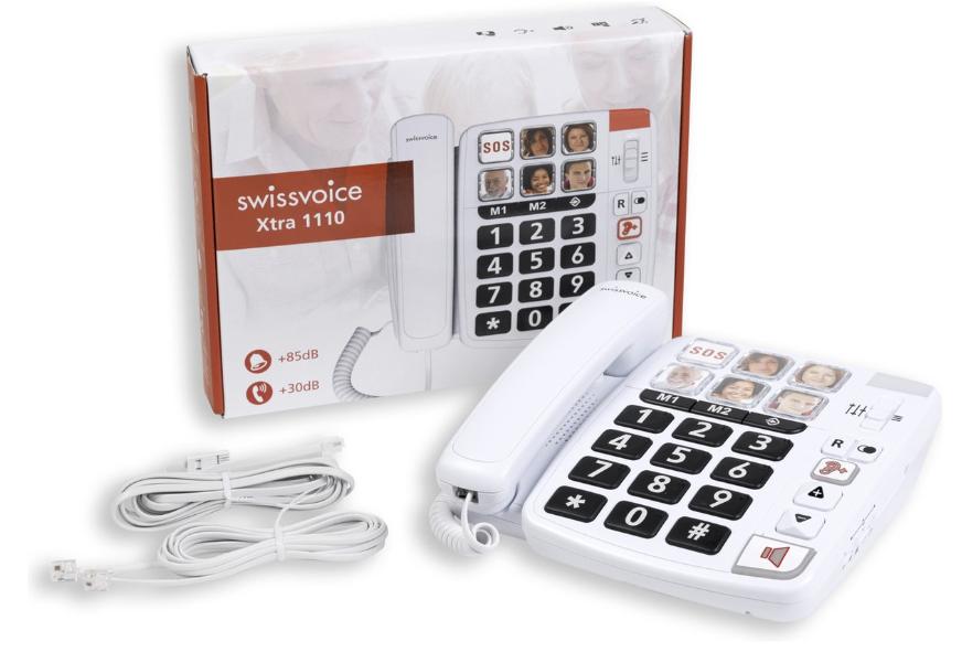 Swissvoice X1110 wit huistelefoon vaste lijn | nieuw in doos, Ophalen of Verzenden, Nieuw, 1 handset