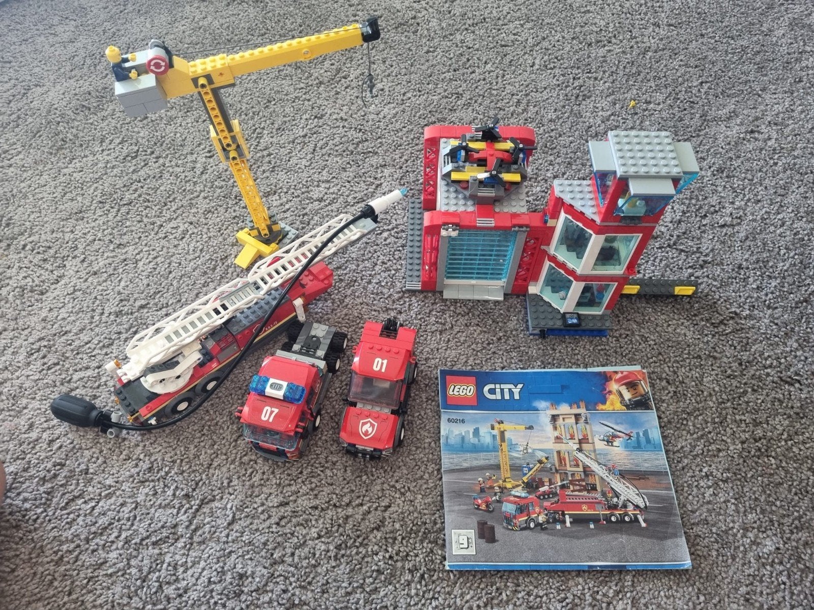 LEGO City Brandweerkazerne 60216 met extra vrachtwagen, Ophalen of Verzenden