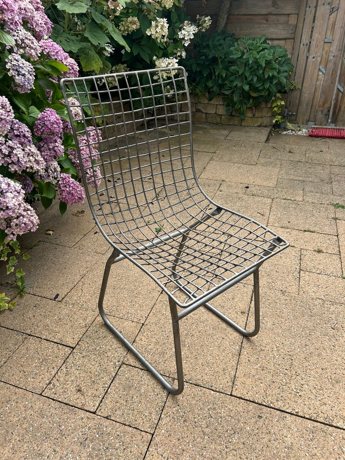 Twee metalen draad eettafel stoelen, Ophalen, Twee, Overige kleuren, Zo goed als nieuw