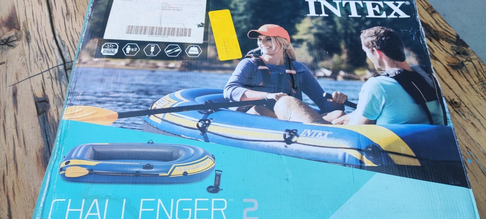 Intex challenger 2 rubber boot, Watersport en Boten, Ophalen of Verzenden, Zo goed als nieuw, Twee personen, Overige typen