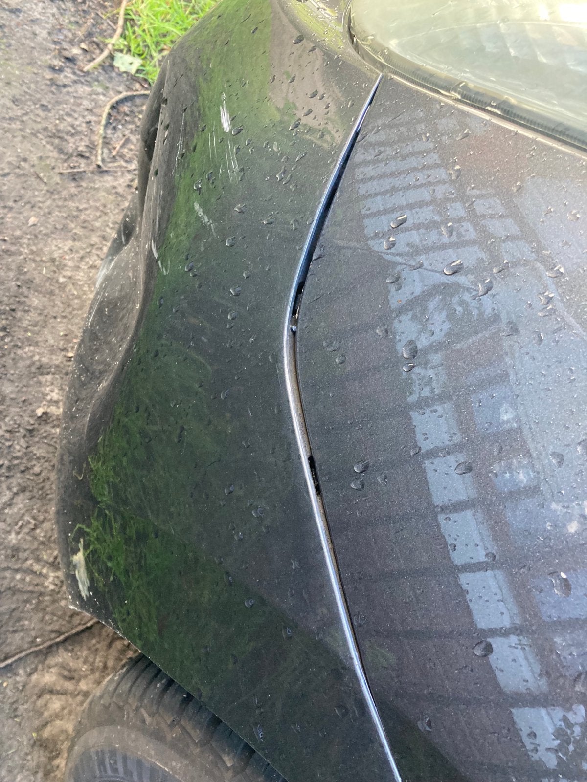 Gedeukte kunststof bumper Toyota Prius, Auto-onderdelen, Carrosserie en Plaatwerk, Bumper, Toyota, Achter, Gebruikt, Ophalen of Verzenden