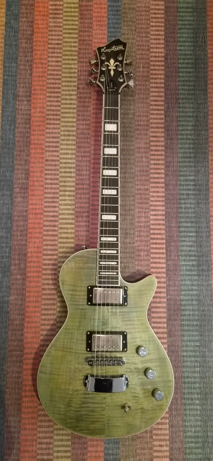 Hagstrom Ultra Max Fall Sky Satin elektrische gitaar - Zo go, Muziek en Instrumenten, Ophalen, Zo goed als nieuw, Solid body, Overige merken