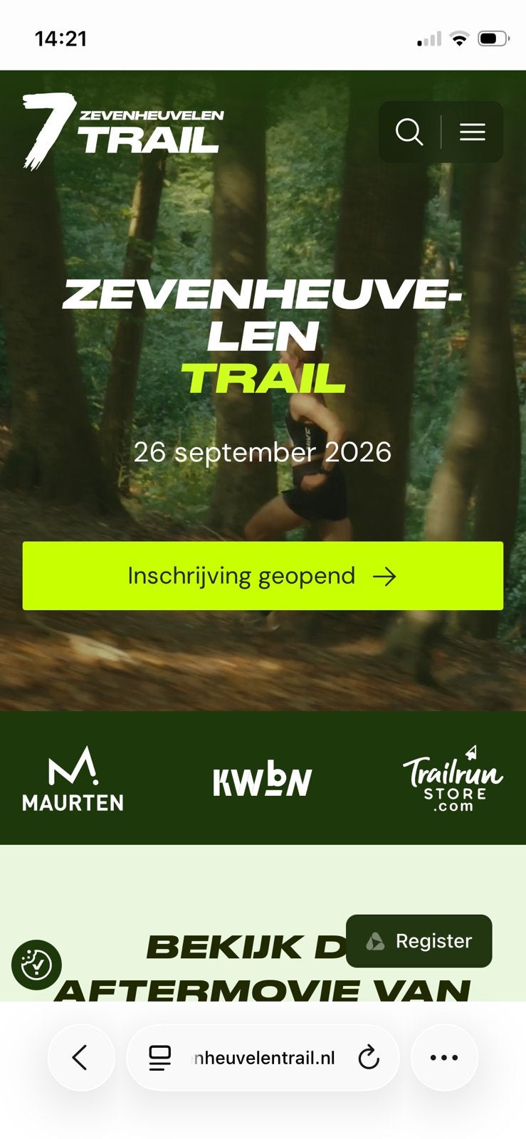 Zevenheuvelen trail 2x 21k, Tickets en Kaartjes, Twee personen