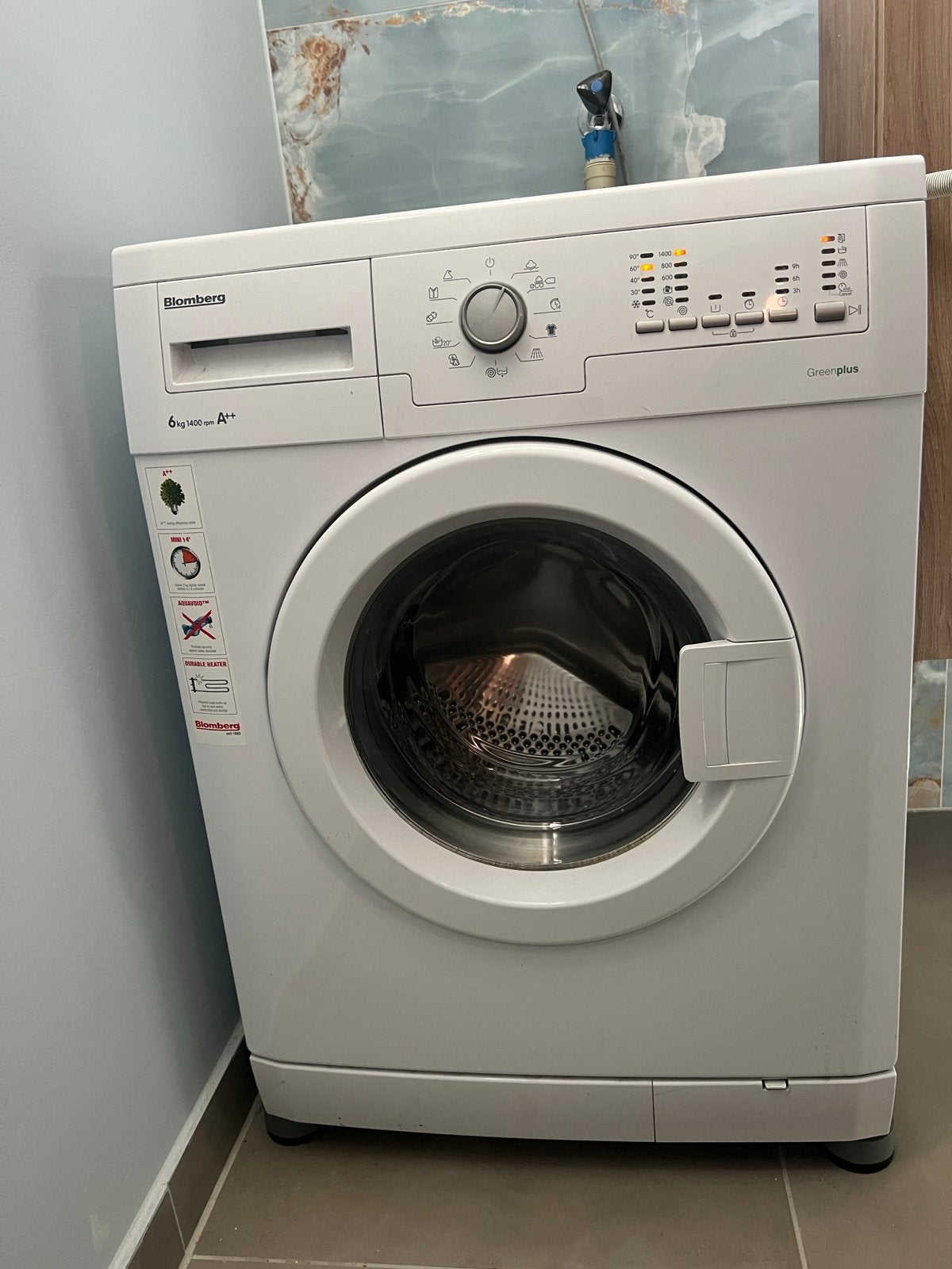 Blomberg Greenplus wasmachine - Scherp geprijsd!, Witgoed en Apparatuur, Wasmachines, Ophalen, Gebruikt, 85 tot 90 cm, 1200 tot 1600 toeren