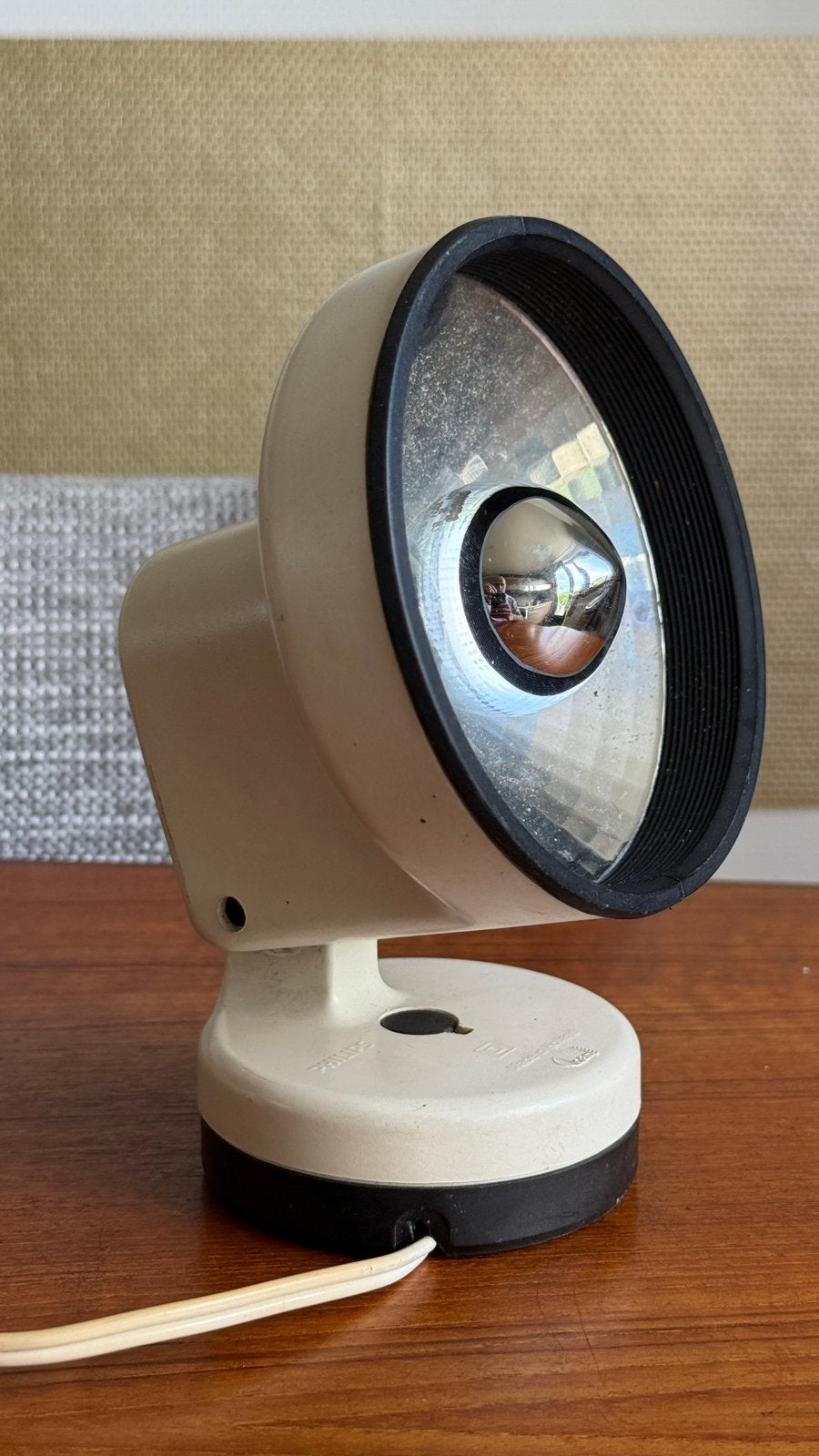 Vintage Philips spot/wandlamp/tafellamp jaren 70/80, Ophalen of Verzenden, Gebruikt, Metaal of Aluminium, Plafondspot of Wandspot