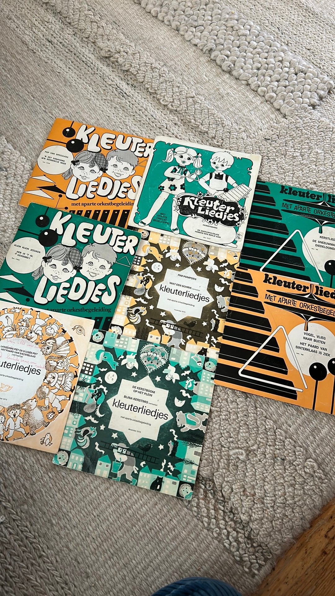 8 vintage 1960s 1970s singles thema’s Sinterklaas en Kerst, Ophalen of Verzenden, Zo goed als nieuw, Overige formaten