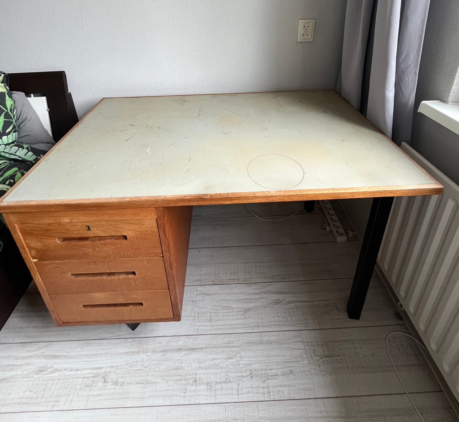 Mid-Century Bureau Huizenga N.V. Utr/Kollum J50/60 opknapper, Ophalen, Overige typen, Gebruikt, 120 cm